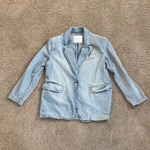 stradivarius | Light Denim Blazer | Size S